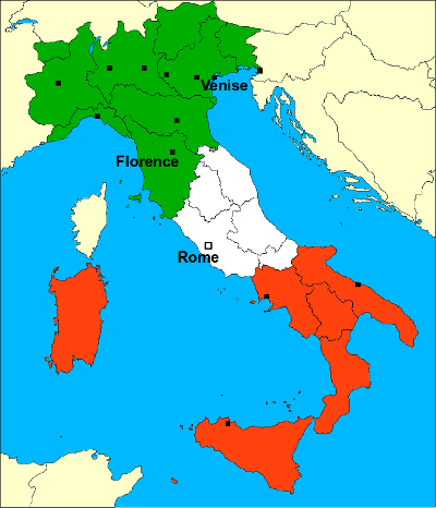 carte italie